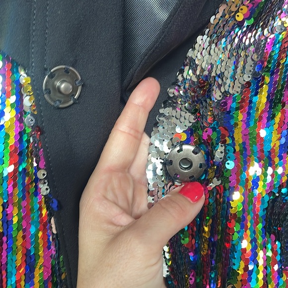 Rosa Multi Sequin Cartonnier Blazer - Picture 5 of 9
